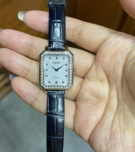 SEIKO精工手表女士腕表石英表小方块官方...