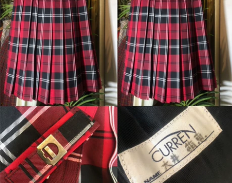 正统校供JK裙子日本vintage古着学生...