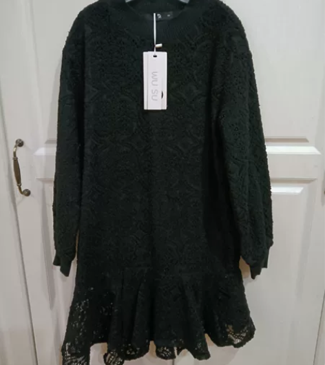 大品女童150码剪标换标蕾丝鱼尾裙  加绒...