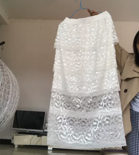 全新蕾丝蛋糕裙半身裙 吊牌不在了，没有穿过...