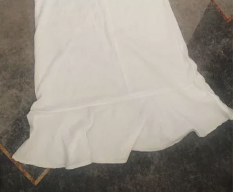 白色吊带长裙，白色鱼尾裙，吊带裙4XL，1...