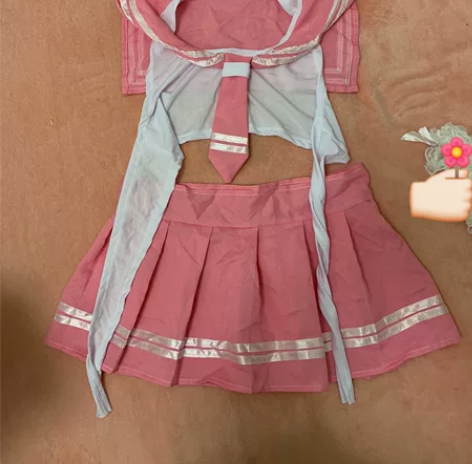二次元JK制服百褶裙纯欲风露背绑带水手服 ...