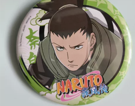 火影忍正版者周边 星河动漫奈良鹿丸吧唧 状...