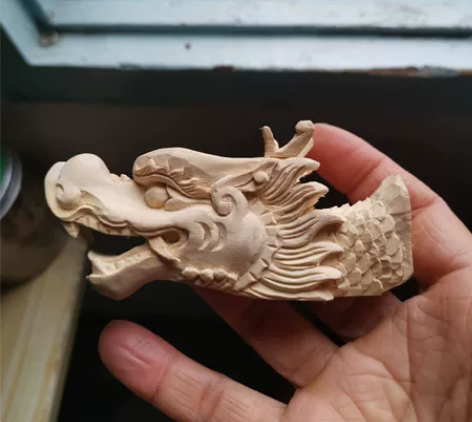 龙舟龙头，木雕，现货一个，便宜处理，这个随...