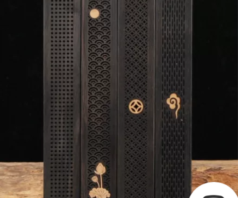 黑檀木卧香炉家用室内沉香檀香线香炉茶道焚香...