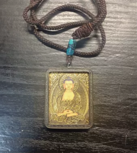 黑金唐卡 藏式黑金唐卡 鎏金工艺 配绿松石...