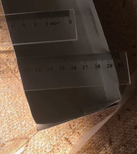 有机玻璃直尺长30厘米，每盒20个总价格5...