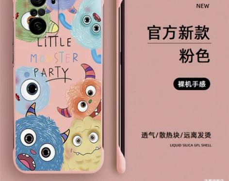 小怪兽家族适用红米k40手机壳k50pro...