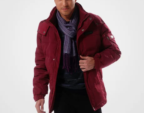 波司登羽绒服 正品 男休闲脱卸螺纹领款… ...