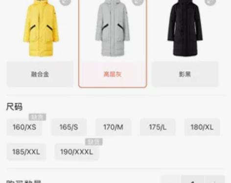 长款男羽绒服.170尺寸！还很新..比较厚...