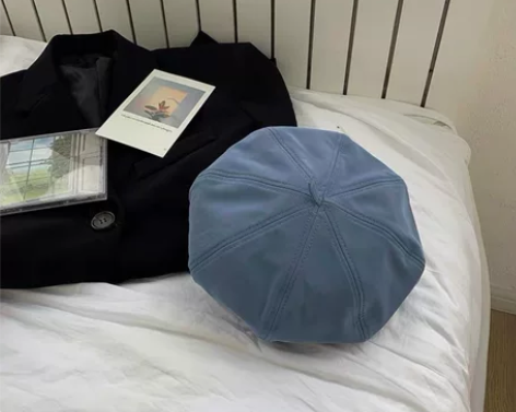 洛丽帕韩版百搭纯色复古八角帽贝雷帽画家帽 ...