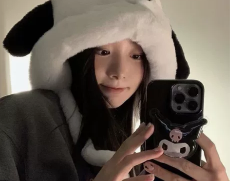 可爱卡通小狗毛绒帽子女秋冬骑车保暖护耳帽百...