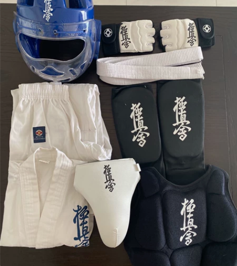 儿童120极真空手道道服全套护具4岁5岁拳...