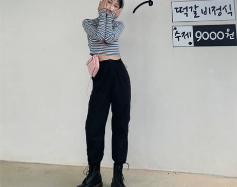 obliviate海胆大哥好绝的收褶工装裤...