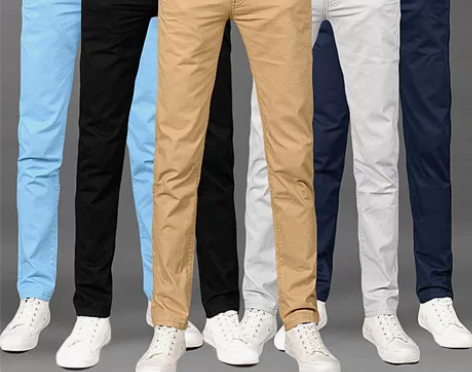 秋季休闲裤男士直筒修身商务西裤男 含棉95...