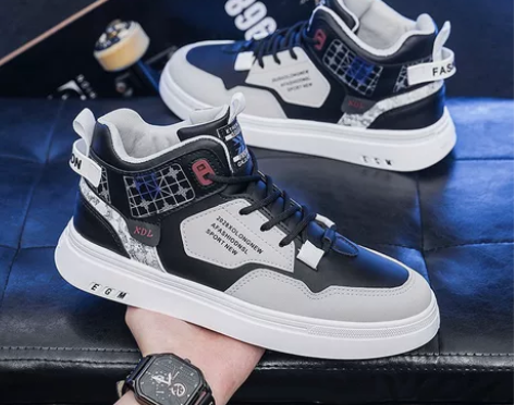 赢胜板鞋男2022秋冬新款高帮男士休闲时尚...