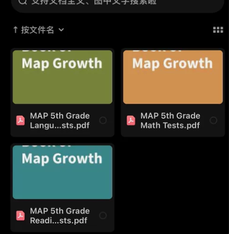 MAP测试(pdf版）真题库数学阅读言语国...