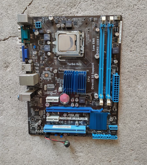 包邮华硕技嘉g41主板送双核e系列CPU，...