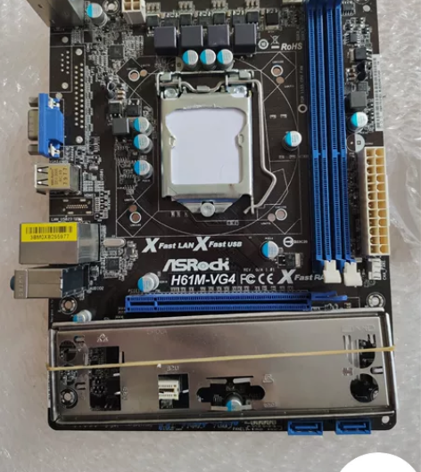 华擎h61m-vg4主板，成色如图测试好有...