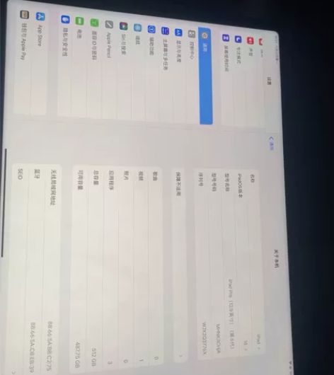ipadpro12.9英寸512内存202...
