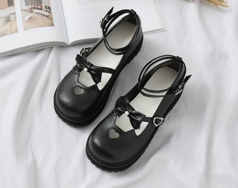 原创{喵喵鞋}  日系新款可爱厚底圆头娃娃...