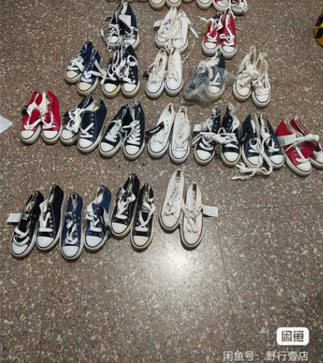 手头闲置一堆帆布鞋几十双，颜色：红色，黑色...