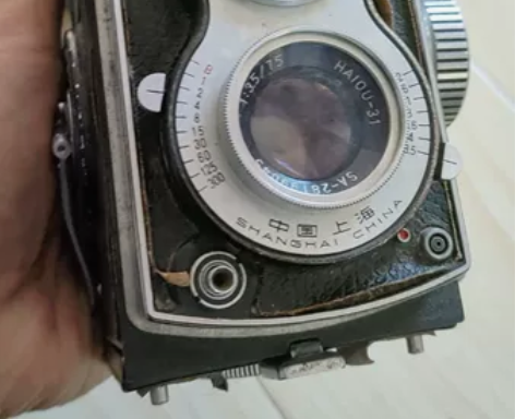 海鸥相机4A快门不跳，取景玻璃有裂纹，品相...