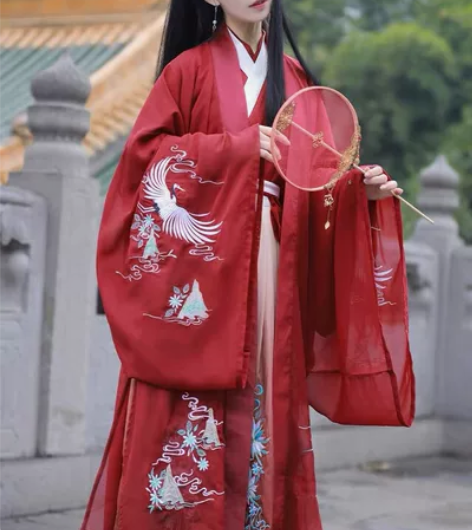 【鹤鸣引】曹州莘月汉服女正品原创晋制交领齐...