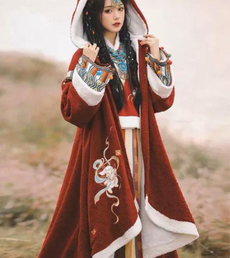 裳云兮国风汉服女【若兮】异域少女藏风汉元素...