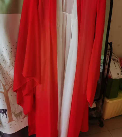 (可租或可换可出)红色汉服女夏季古装魏晋古...