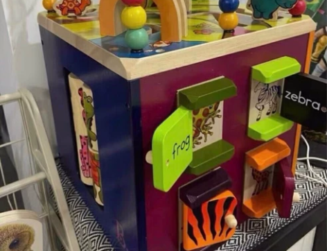 btoys比乐绕珠百宝箱六面盒玩 具宝宝智...