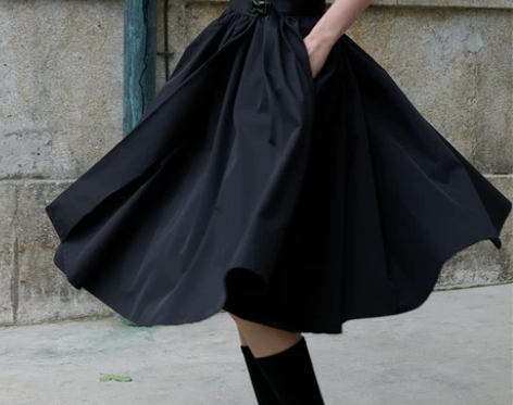 春秋款复古系带暗黑山本耀司风立体裁剪高腰一...