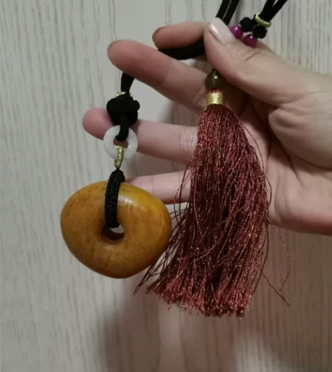 可出可换老蜡流苏项链蜜蜡毛衣链挂坠配毛衣配...