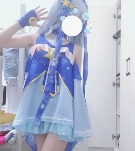 2017雪初音 大全套 假发裙子手套南瓜裤...