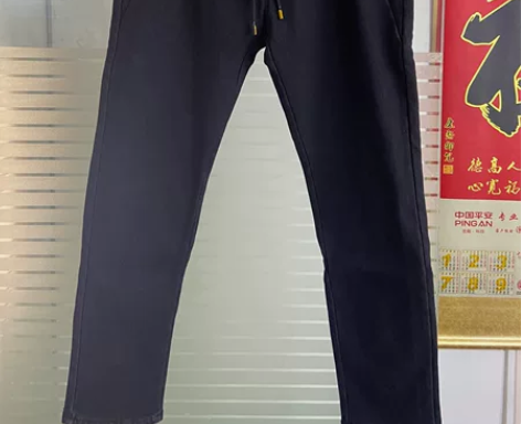 亏本处理一条黑色男士松紧腰休闲裤 秋冬款 ...