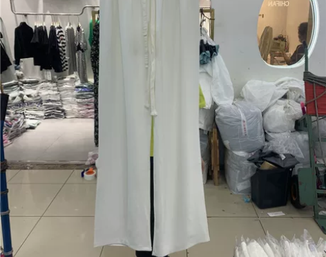 JY9021韩版雪纺阔腿休闲裤拖地长裤子女...