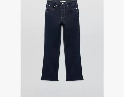 ZARA 秋新款 女装 修身剪裁高腰喇叭牛...