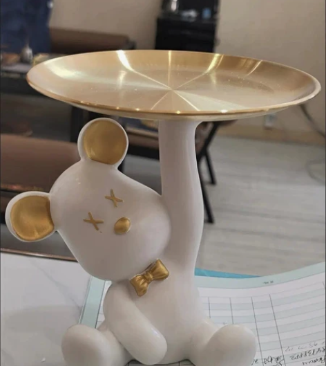 【清货款】暴力熊托盘摆件 玄关钥匙收纳 钥...