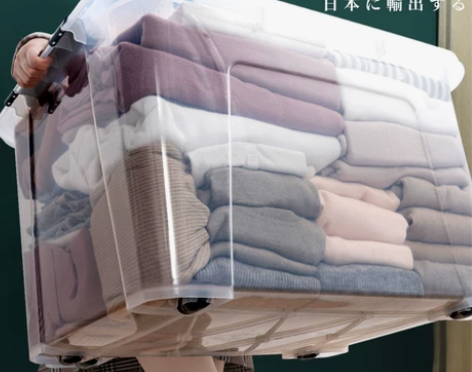 透明收纳箱 透明收纳箱特大号有盖塑料衣服被...