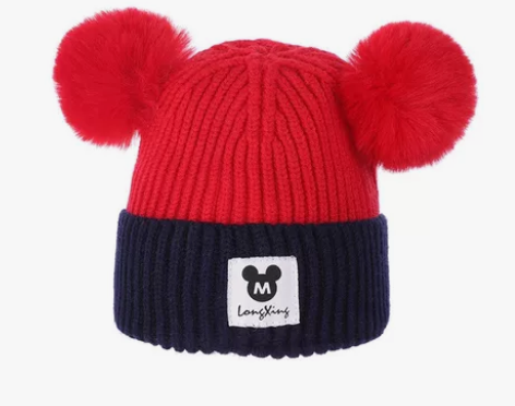 好盆友帽子冬季韩版男女童婴儿毛绒帽针织保暖...