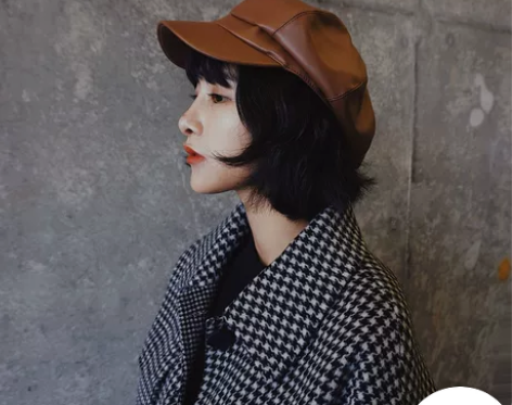 帽子女秋冬复古八角帽时尚休闲百搭气质潮韩版...