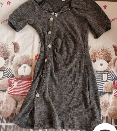 辣妹裙子 春季新款中式改良旗袍短袖设计感连...