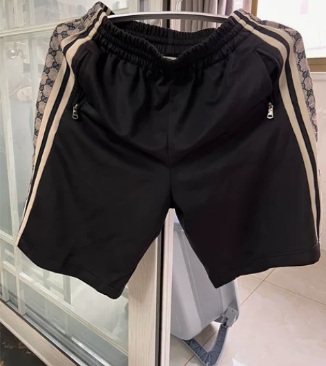 男士古驰 Gucci 新款裤子 侧边暗纹织...