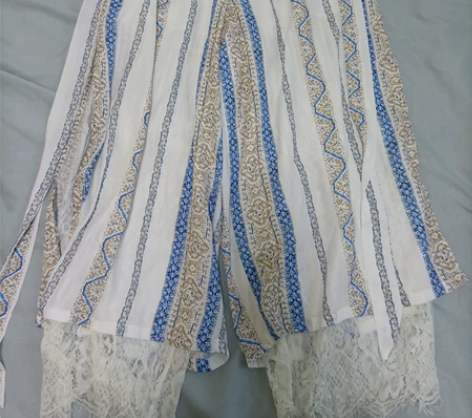 全新蓝色长裤沙滩裤女,阔腿裤,直筒裤 感兴...