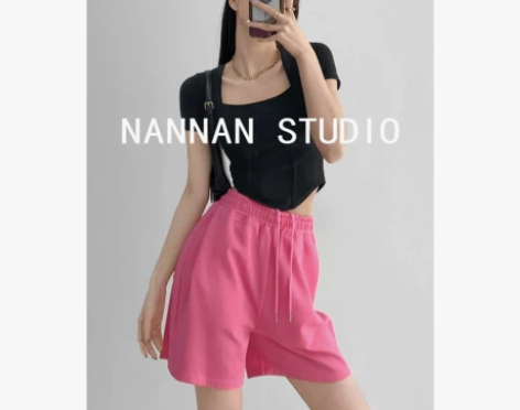 美式复古阔腿休闲裤女夏宽松百搭直筒卫裤高腰...