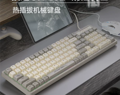 狼途GK102机械键盘鼠标套装电竞游戏专用...