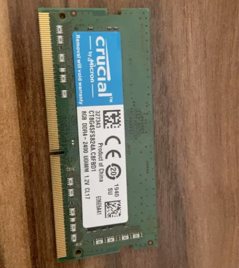 英睿达 四代8G 2400，自己电脑拆下的...