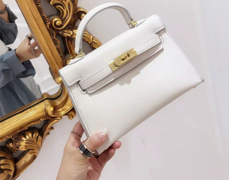 二代凯莉包女mini白色小包仙女单肩包手提...