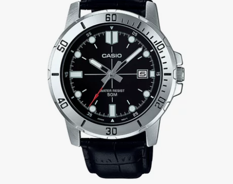 casio/卡西欧 经典休闲商务皮带防水简...