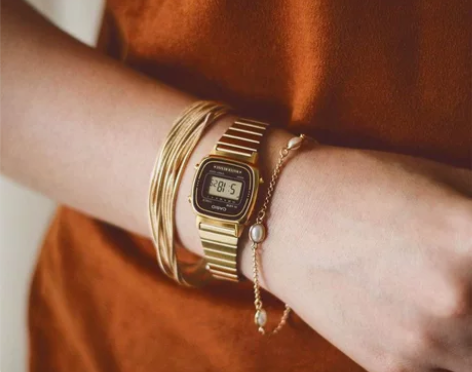 Casio卡西欧女表复古防水闹钟手表电子表...